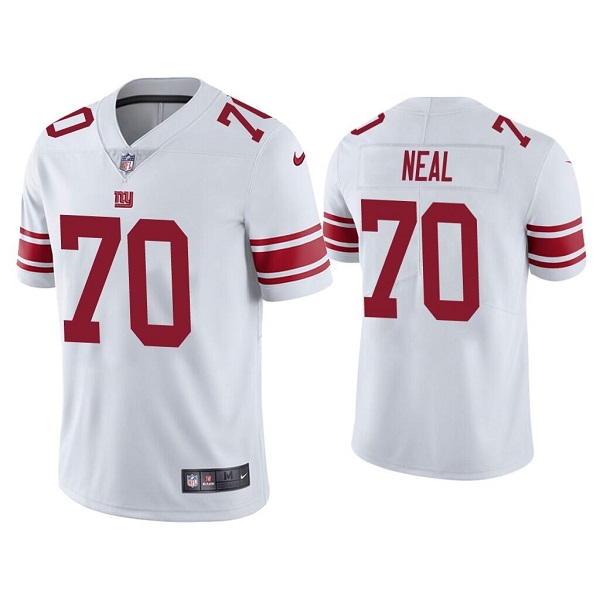 Men's New York Giants #70 Evan Neal White Vapor Untouchable Limited Stitched NFL Jersey Men's New York Giants #70 Evan Neal White Vapor Untouchable Limited Stitched NFL Jersey